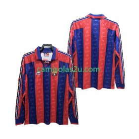 Camisolas de futebol FC Barcelona Retro Equipamento Principal 1996 1997 Manga Comprida